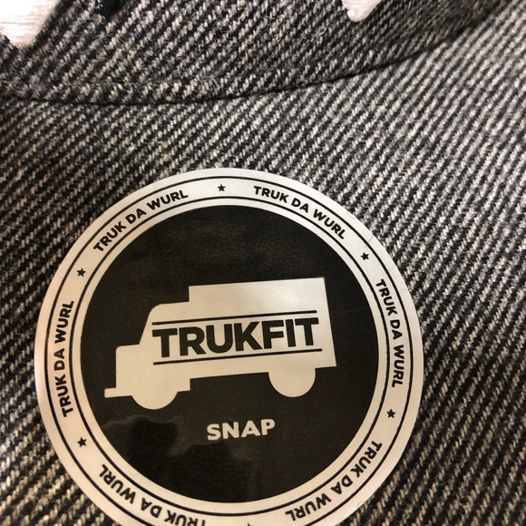 Trukfit hat cap snap back Gray Black Truk Da Wurl! - Picture 8 of 12